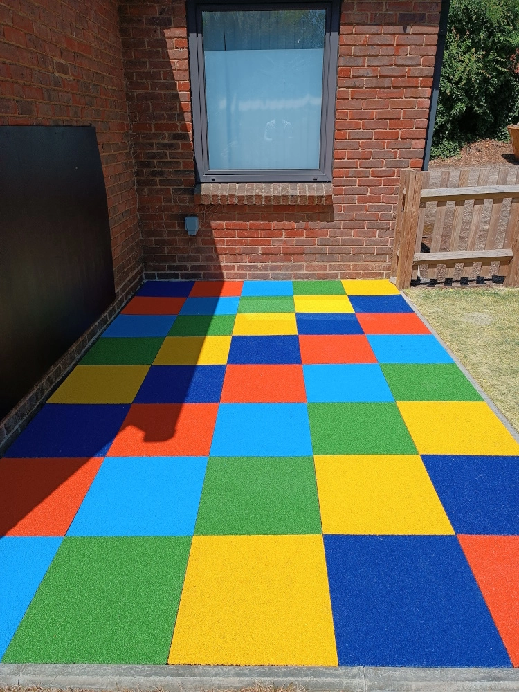 SUDwell™ Outdoor Rubber Play Mats Beige