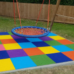 SUDwell™ Playground Rubber Safety Tiles Light Blue