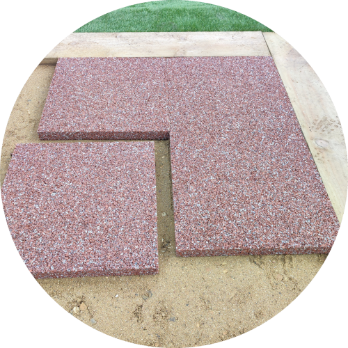 SUDwell™ Permeable Patio Paving Slabs Silver Terracotta