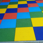 SUDwell™ Rubber Safety Paving Tile Red